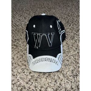 NWOT West Virginia black and white men's hat